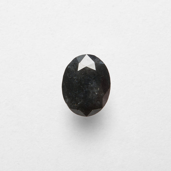 0.9 ct Oval Cut Salt and Pepper Diamond