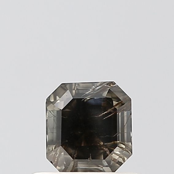 0.49 ct Asscher Salt and Pepper Natural Diamond, VS2