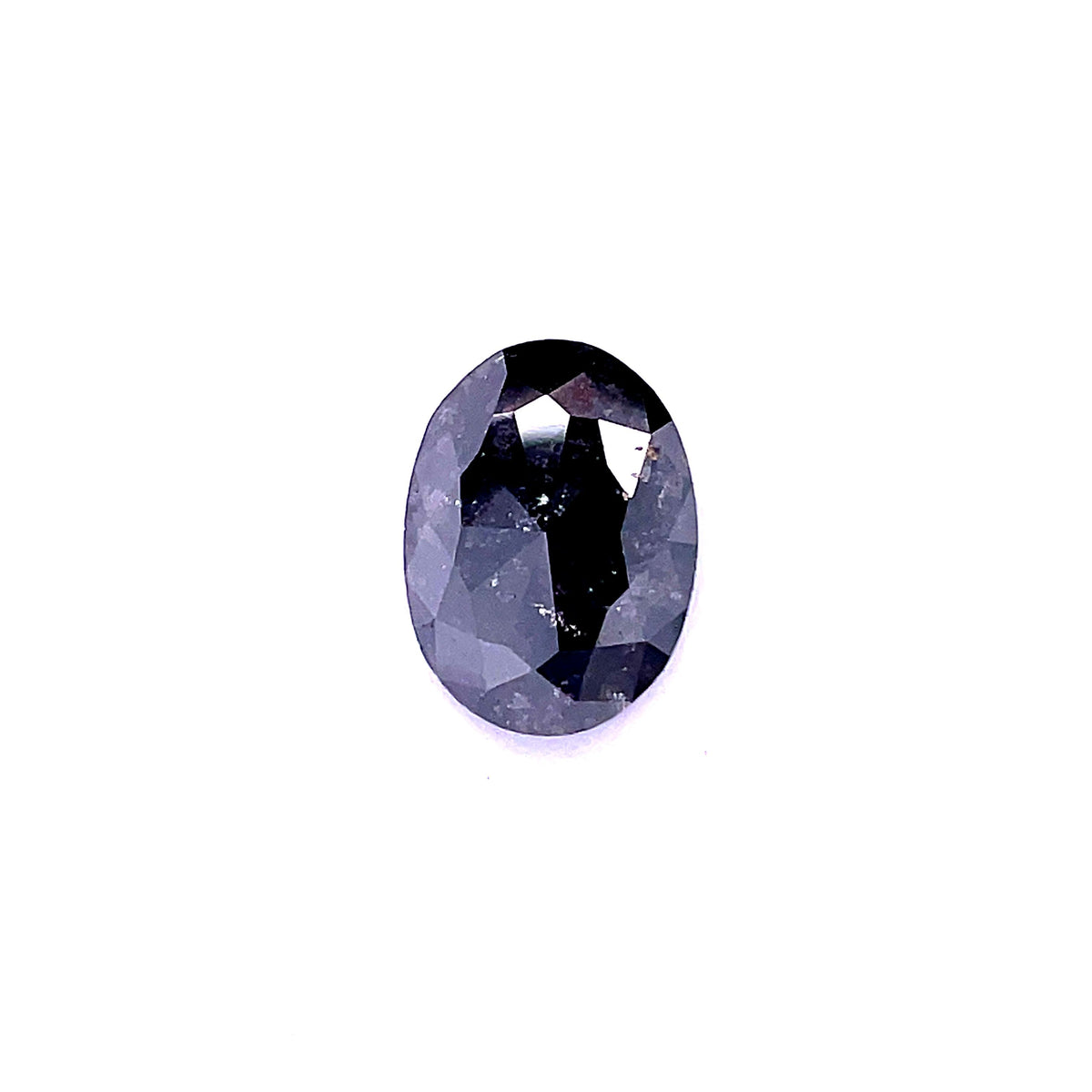 2.10 ct Oval Salt and Pepper Natural Diamond