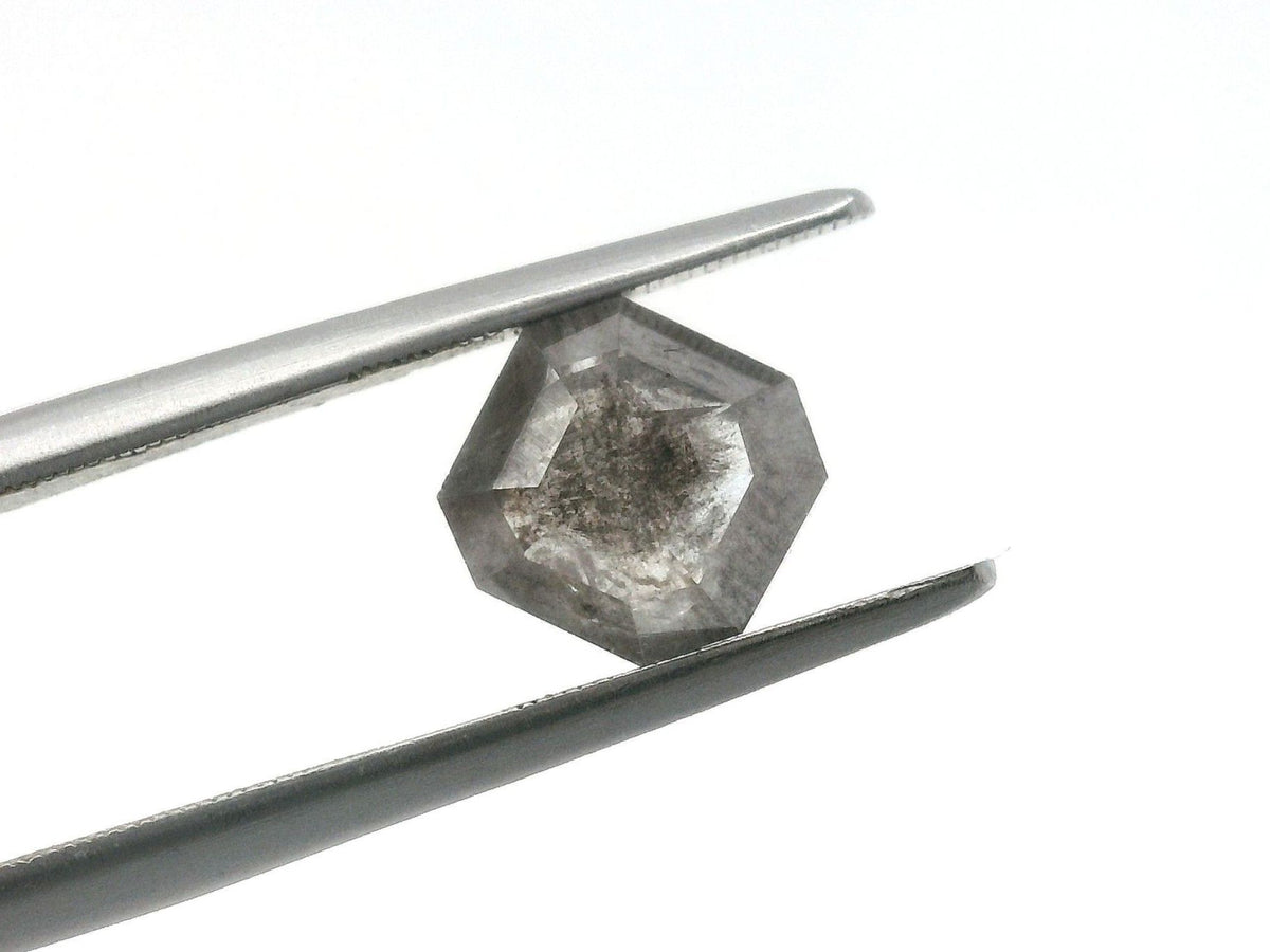 2.01 ct Radiant Salt and Pepper Natural Diamond