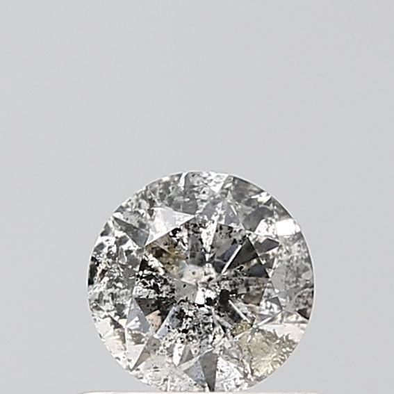 0.44 ct Round Salt and Pepper Natural Diamond, VS1