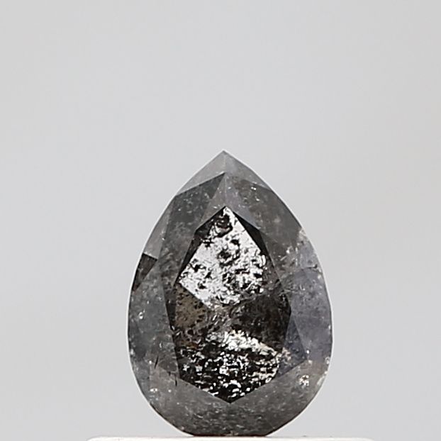 0.49 ct Pear Salt and Pepper Natural Diamond, VS1