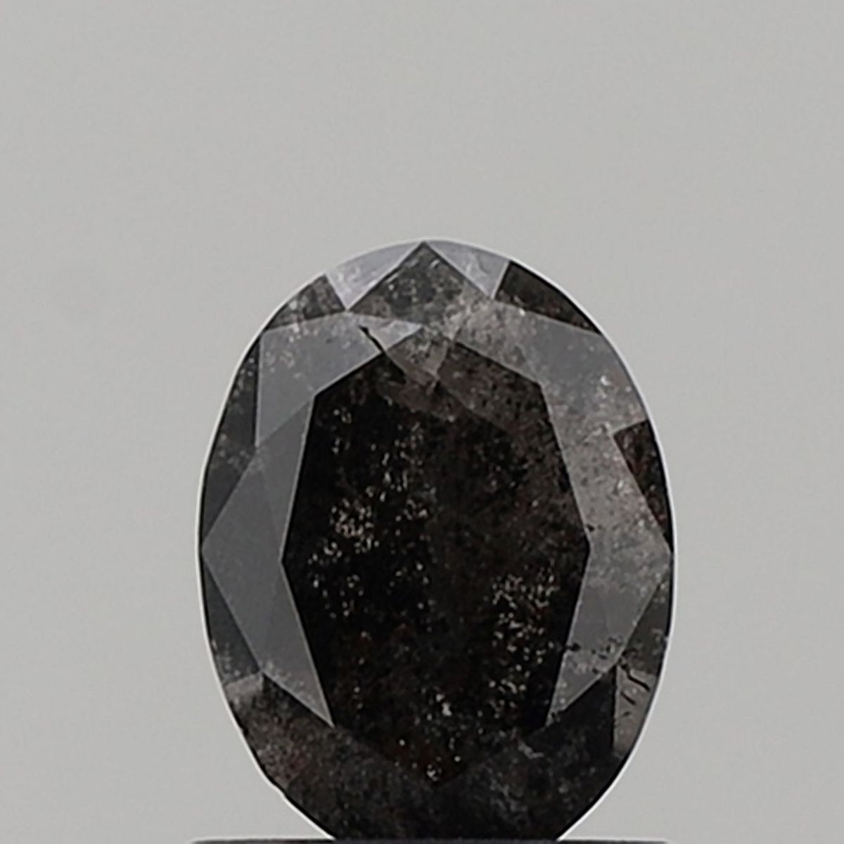 0.92 ct Oval Salt and Pepper Natural Diamond, VS1