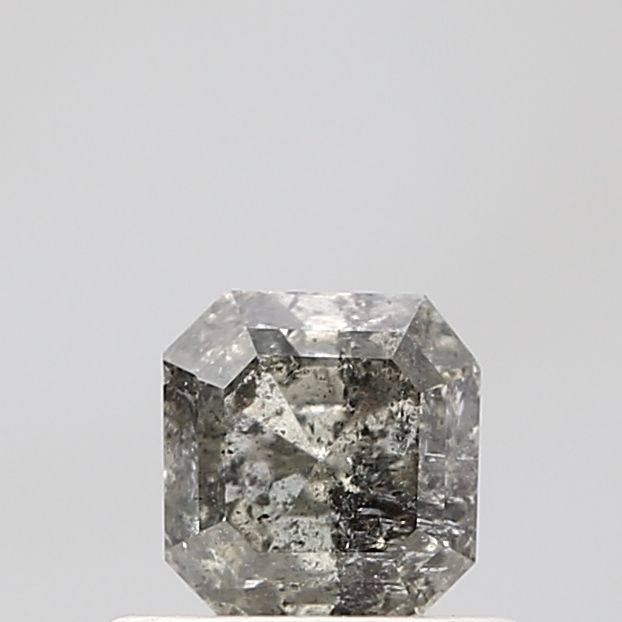 0.74 ct Emerald Salt and Pepper Natural Diamond, VVS2
