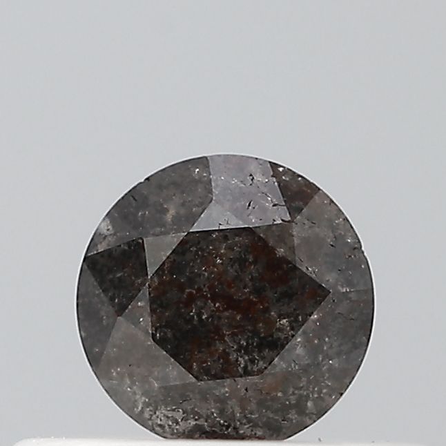 0.23 ct Round Salt and Pepper Natural Diamond, VS2