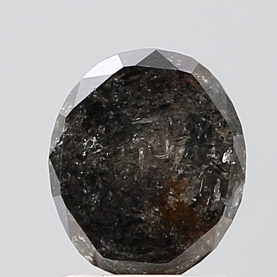 1.03 ct Oval Salt and Pepper Natural Diamond, VS1