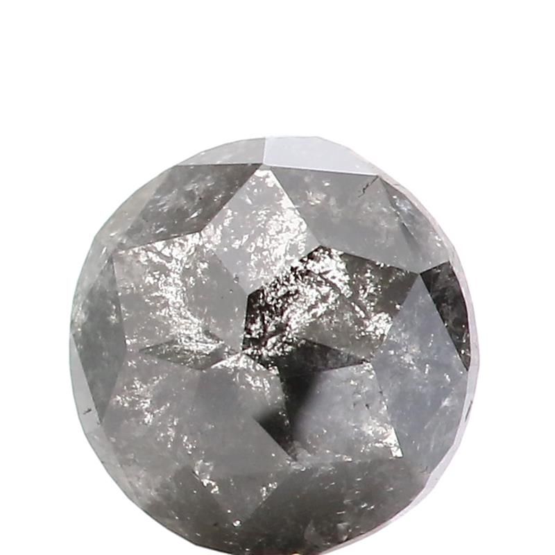 1.19 ct Rose Cut Salt and Pepper Natural Diamond, I3