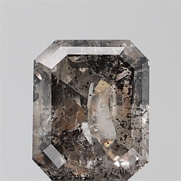 1.73 ct Emerald Salt and Pepper Natural Diamond, I3