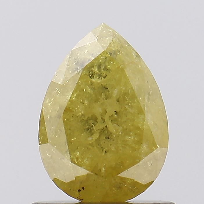 0.77 ct Pear Salt and Pepper Natural Diamond, I3