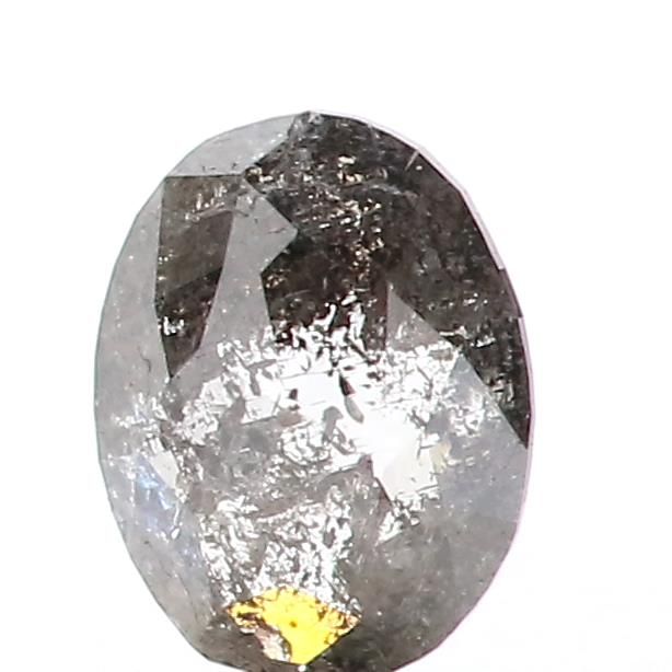 0.37 ct Oval Salt and Pepper Natural Diamond, I3