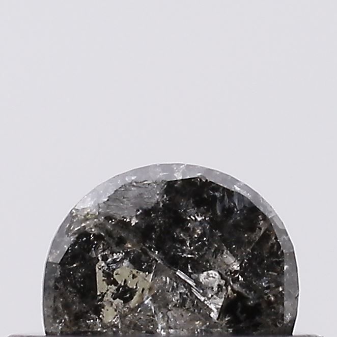 0.25 ct Half Moon Salt and Pepper Natural Diamond, I3