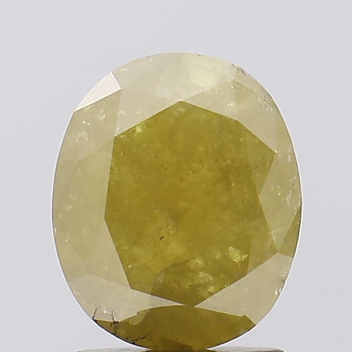 1.88 ct Oval Salt and Pepper Natural Diamond, I3