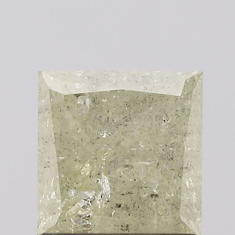 1.18 ct Princess Salt and Pepper Natural Diamond, I3