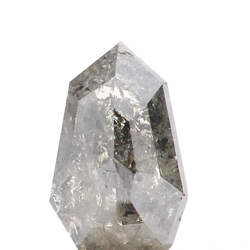 1.15 ct Shield Salt and Pepper Natural Diamond, I3