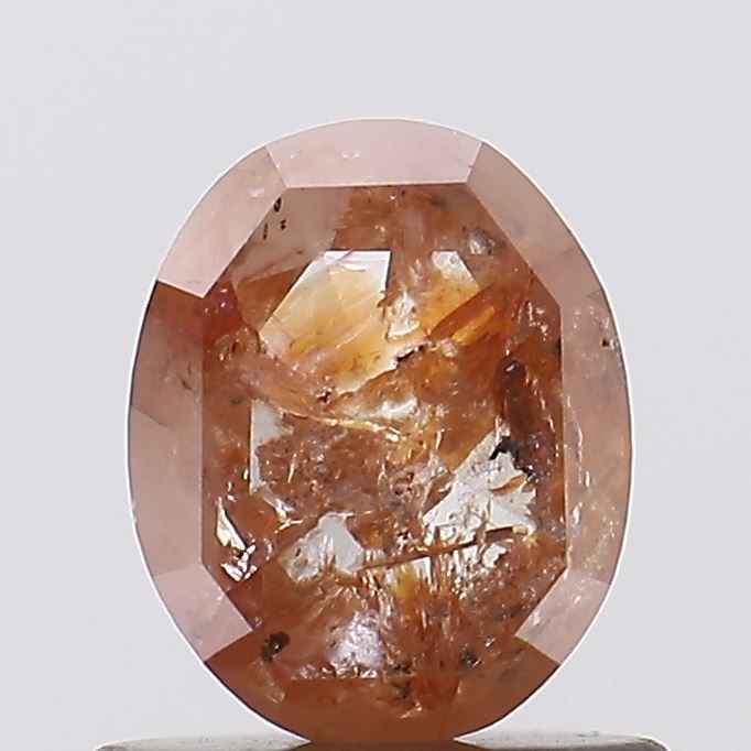 0.93 ct Oval Salt and Pepper Natural Diamond, I3