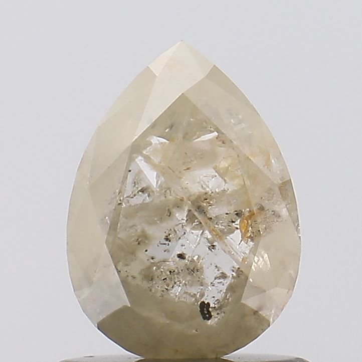 0.92 ct Pear Salt and Pepper Natural Diamond, I3
