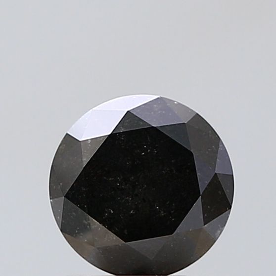 1.87 ct Round Salt and Pepper Natural Diamond, VS1