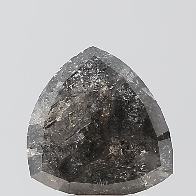 2.01 ct Trillion Salt and Pepper Natural Diamond, VS2