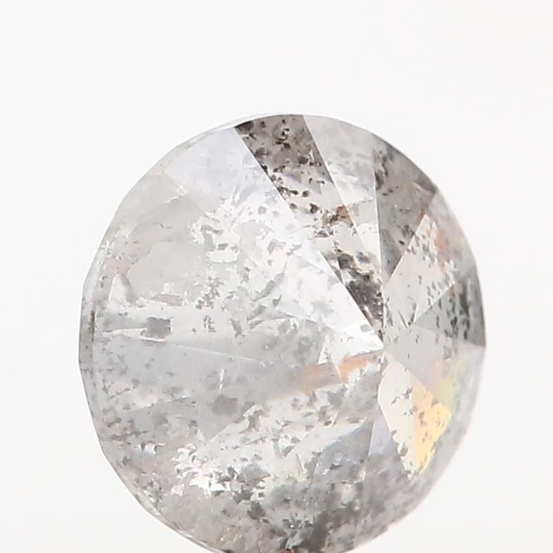 1.53 ct Round Salt and Pepper Natural Diamond, I3