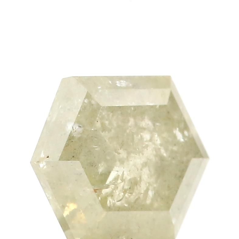 1.77 ct Hexagon Salt and Pepper Natural Diamond, I3