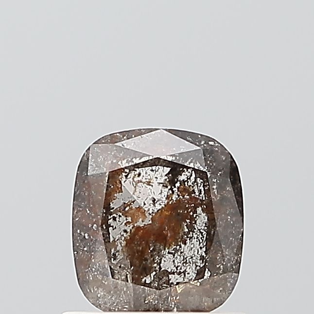 0.80 ct Cushion Salt and Pepper Natural Diamond, VS2
