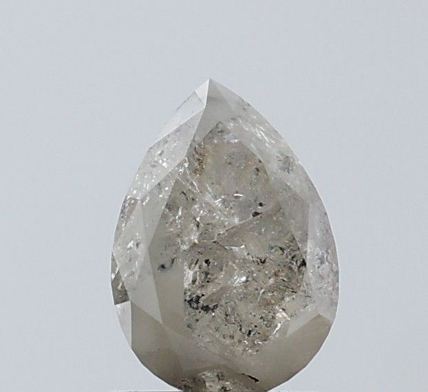 1.06 ct Pear Salt and Pepper Natural Diamond, I3