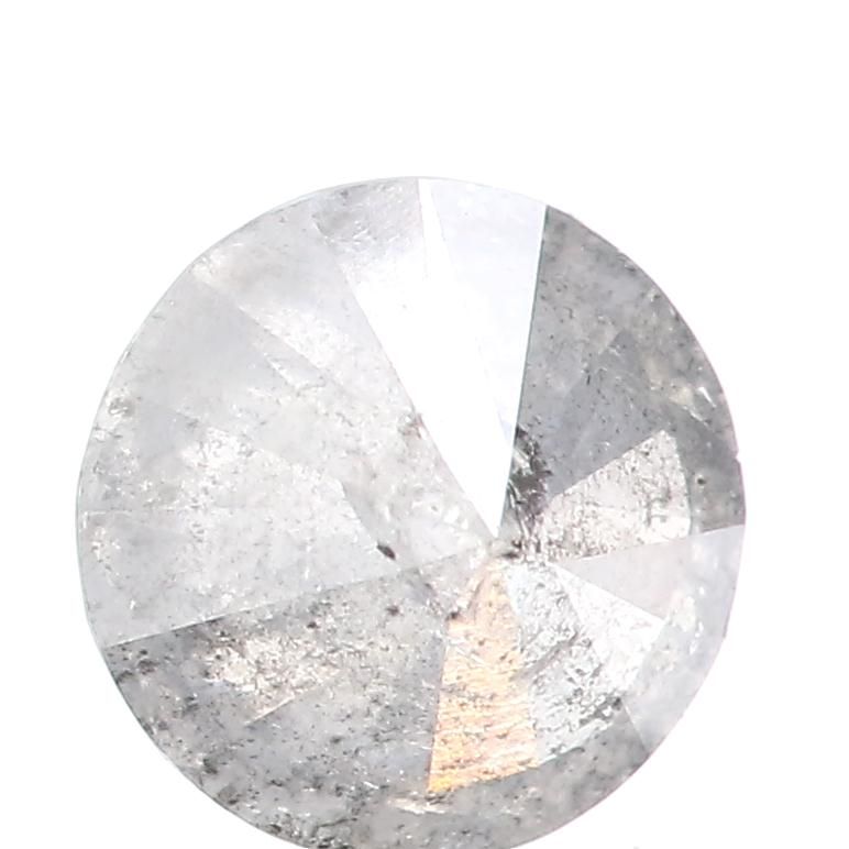 0.98 ct Round Salt and Pepper Natural Diamond, I3