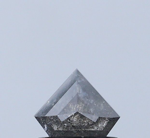 0.49 ct Shield Salt and Pepper Natural Diamond, I3