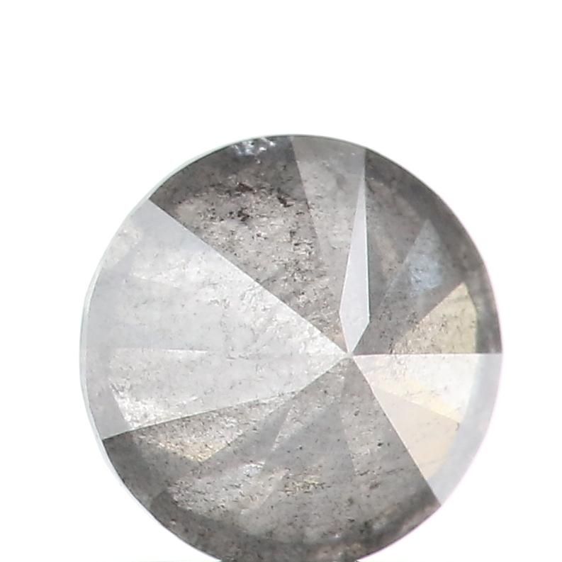 1.07 ct Round Salt and Pepper Natural Diamond, I3