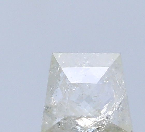 0.64 ct Trapezoid Salt and Pepper Natural Diamond, I3