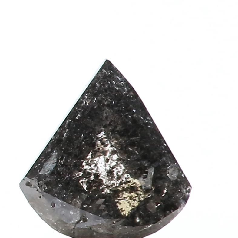 0.55 ct Shield Salt and Pepper Natural Diamond, I3