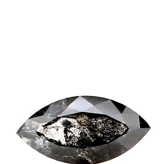 0.41 ct Marquise Salt and Pepper Natural Diamond, I3