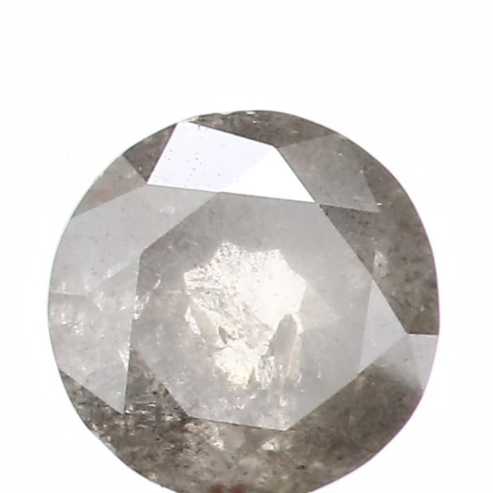 0.87 ct Rose Cut Salt and Pepper Natural Diamond, I3