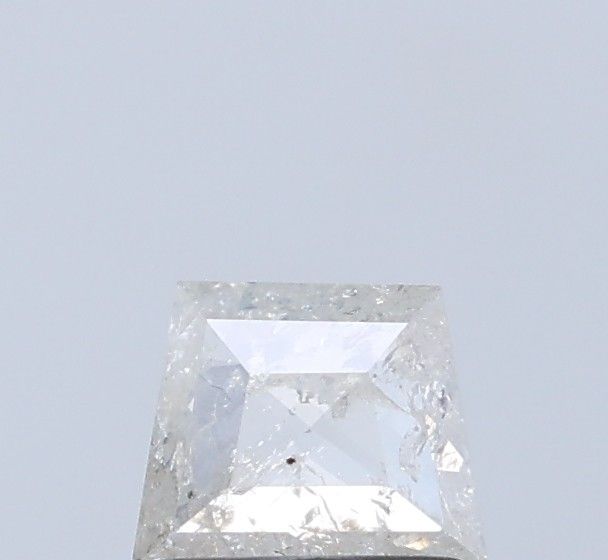 0.55 ct Trapezoid Salt and Pepper Natural Diamond, I3
