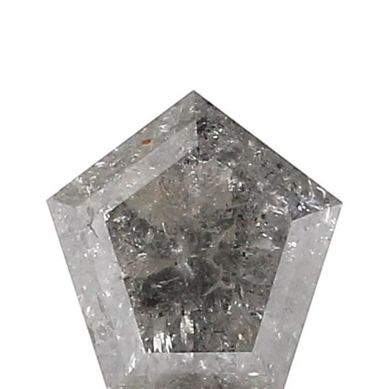 1.31 ct Shield Salt and Pepper Natural Diamond, I3