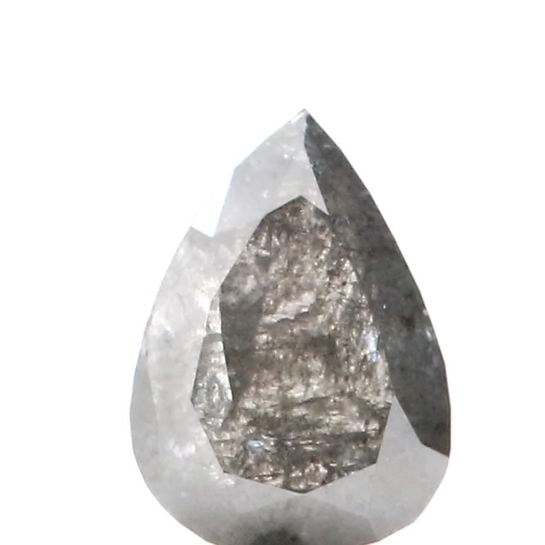 0.70 ct Pear Salt and Pepper Natural Diamond, I3