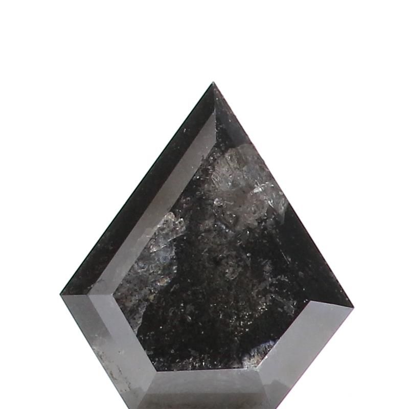 1.37 ct Shield Salt and Pepper Natural Diamond, I3