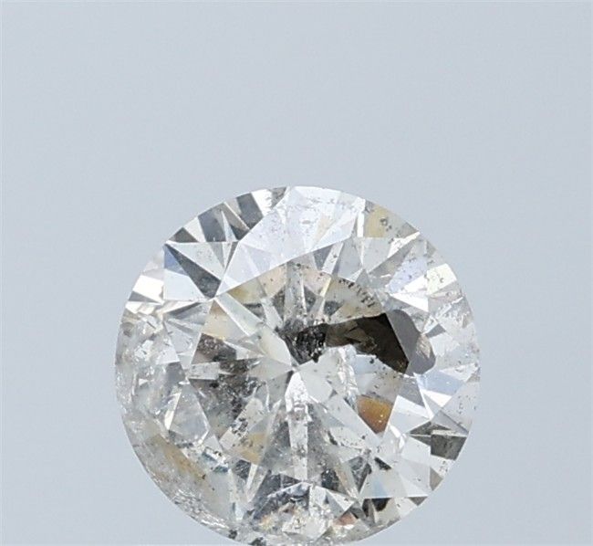 1.07 ct Round Salt and Pepper Natural Diamond, I3