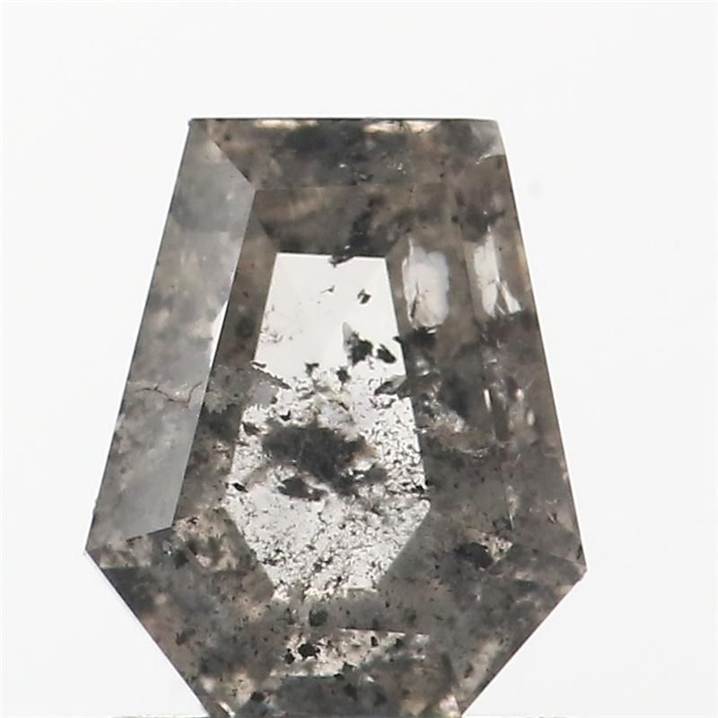 1.11 ct Shield Salt and Pepper Natural Diamond, I3