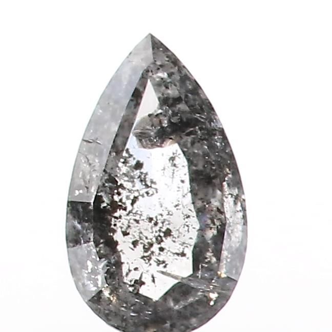 0.42 ct Pear Salt and Pepper Natural Diamond, I3