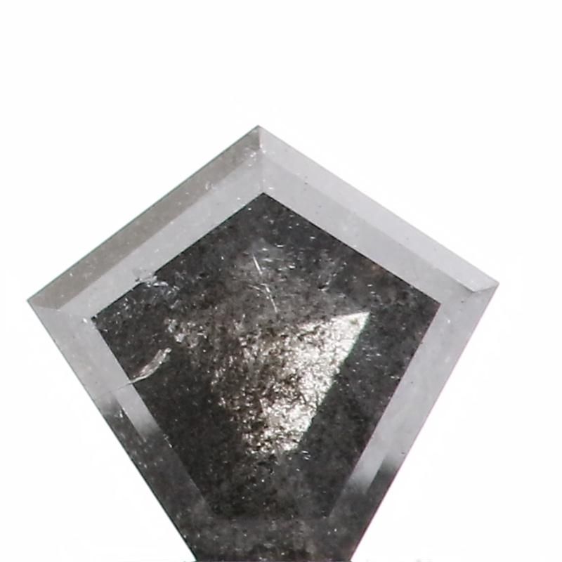 0.80 ct Shield Salt and Pepper Natural Diamond, I3