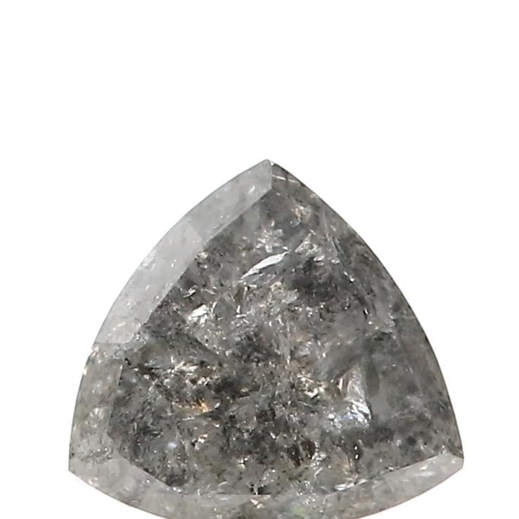 1.67 ct Triangle Salt and Pepper Natural Diamond, I3