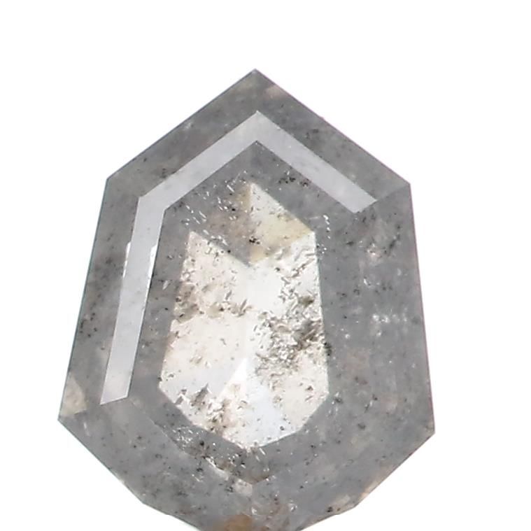 1.12 ct Shield Salt and Pepper Natural Diamond, I3
