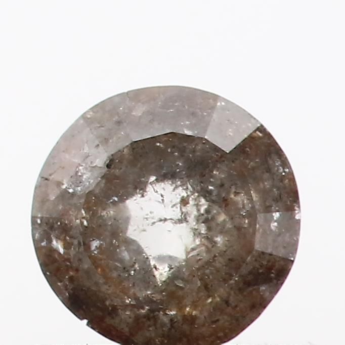 0.46 ct Rose Cut Salt and Pepper Natural Diamond, I3