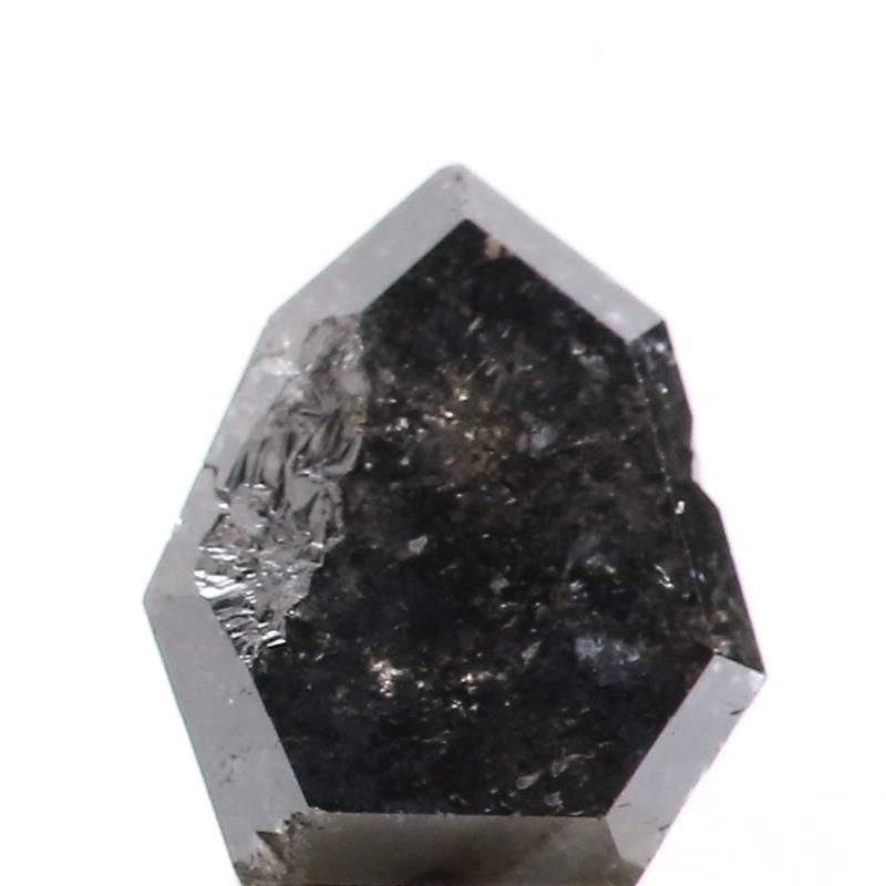 1.58 ct Shield Salt and Pepper Natural Diamond, I3