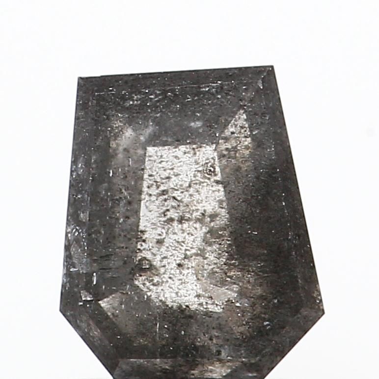 0.96 ct Shield Salt and Pepper Natural Diamond, I3