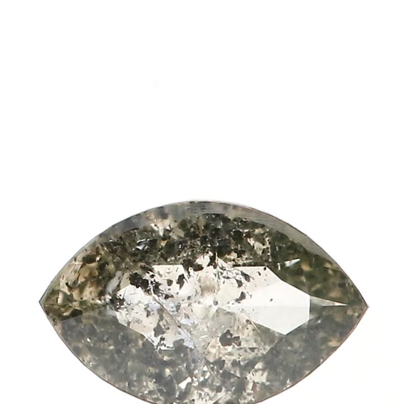 0.65 ct Marquise Salt and Pepper Natural Diamond, I3