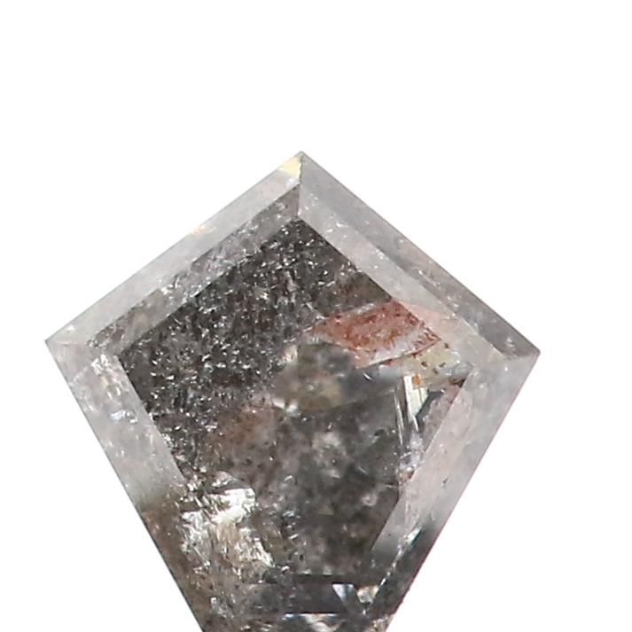 0.61 ct Pentagon Salt and Pepper Natural Diamond, I3