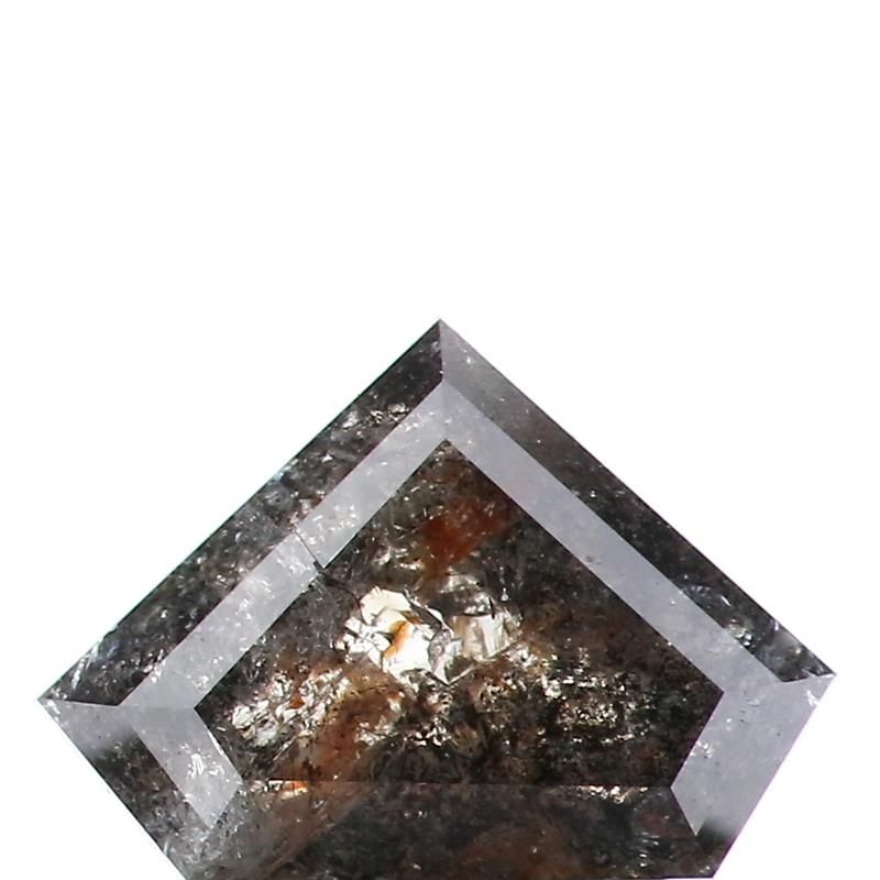 1.59 ct Shield Salt and Pepper Natural Diamond, I3