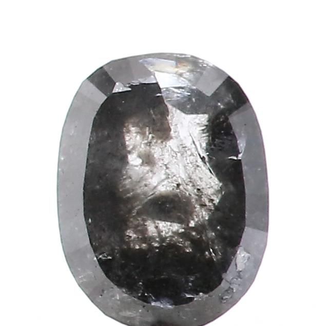 0.53 ct Oval Salt and Pepper Natural Diamond, I3